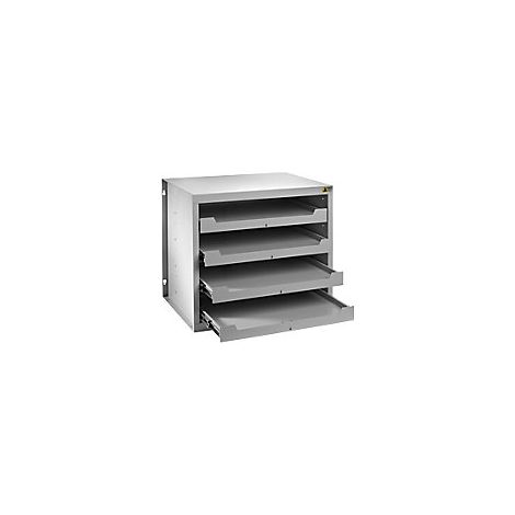kaiserkraft Deposito per valigette portaminuteria grigio (1/2)