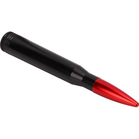 50-Kaliber-Radioantenne, Mast aus 6061 Billet-Aluminium, Universal-Ersatz für Ford Raptor Truck, Rot, Zubehörset. (1/5)