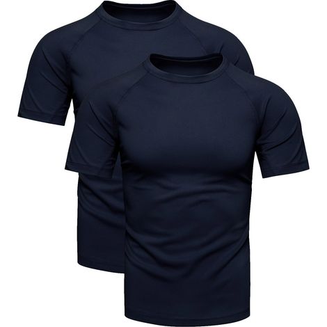 Marineblaues, thermoaktives Sportshirt, Größe 2XL