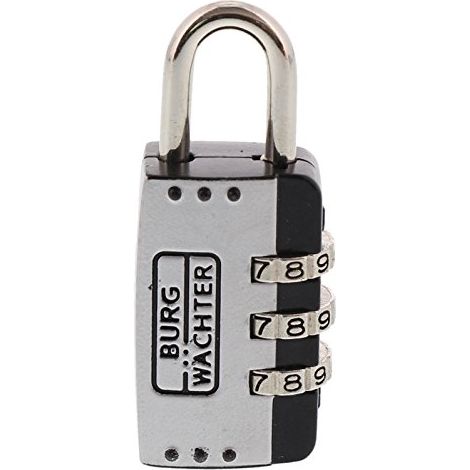 Burg-Wächter Combi 72 25 SB Lucchetto a Combinazione Regolabile, Cromato (1/4)