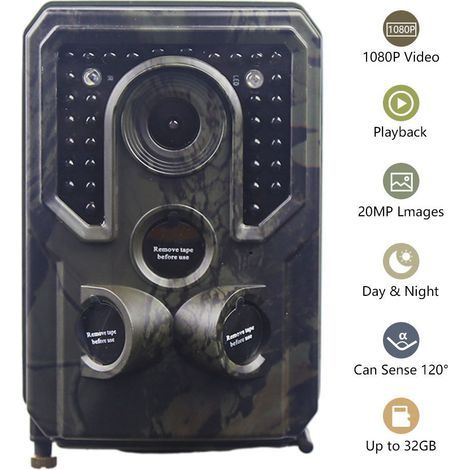 Kits de caméras de surveillance solaires, PR400 PR400C Caméra de chasse 1 2mp 1080p Caméra infrarouge Vision nocturne Caméras de chasse infrarouge caméras de chasse infrarouge Forever Power pour la su (1/4)