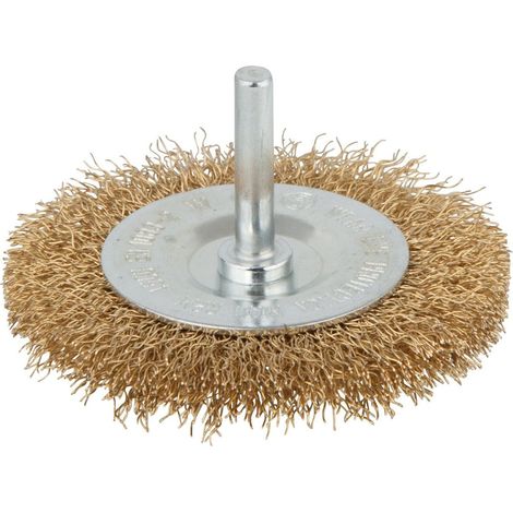 wolfcraft Spazzola a disco con filo di ottone I 8475000