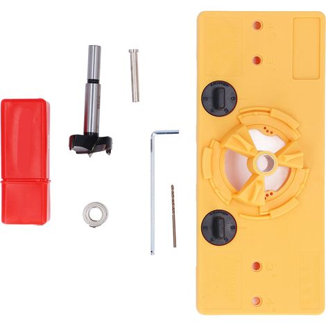 Kit de gabarit d'alésage de charnière, bricolage 35mm dissimulé pour l'installation de portes d'armoires
