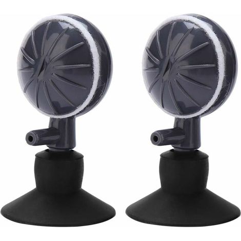2 Pcs Pierre à Bulles d'Air Ventouse Fish Tank Bubbler Diffuseur d'Oxygène de Type Rotatif Réglable pour Aquariums Pompe Hydroponique pour Aquariums (1/5)