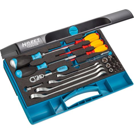 Jeu d'outils pour le sanitaire / le chauffage 1520/29 ∙ Hexagone massif 1/4 pouce (6,3 mm), Carré creux 1/4 pouce (6,3 mm) (1/4)
