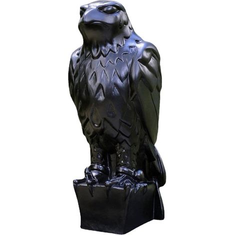Statue Décorative d'aigle Style Rustique et Créatif en Résine Noire pour Décoration Intérieure pour Étagère ou Bureau (1/5)