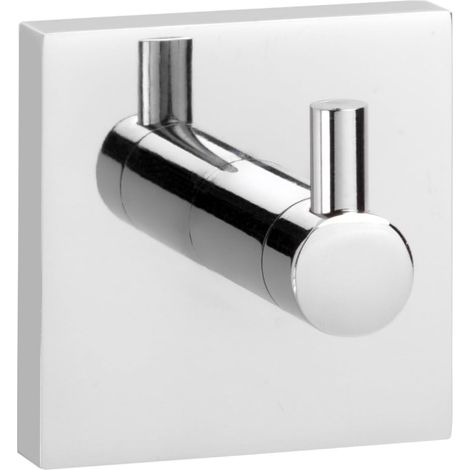 Croydex Flexi-Fix Chrome Robe & Towel Hook, Bathroom Storage - Chester  (1/5)