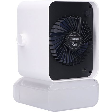 KZQ Tragbarer, abnehmbarer USB-Tischventilator mit Sprühfunktion zur Klimatisierung von Wohnräumen (1/5)