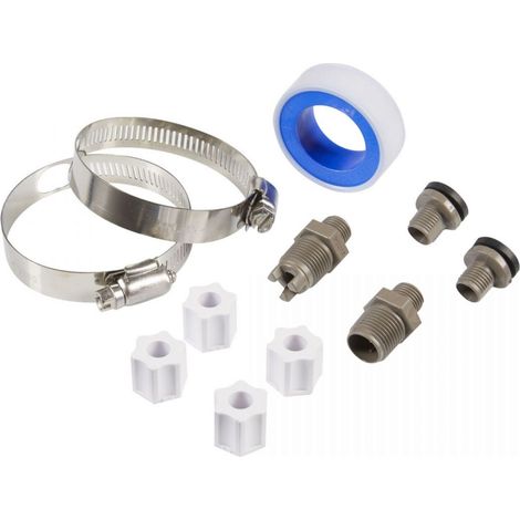 Distributeur automatique de produit de piscine – Compatible chlorinateurs Hayward CL110 et CL220 – Colliers de serrage et adaptateurs inclus