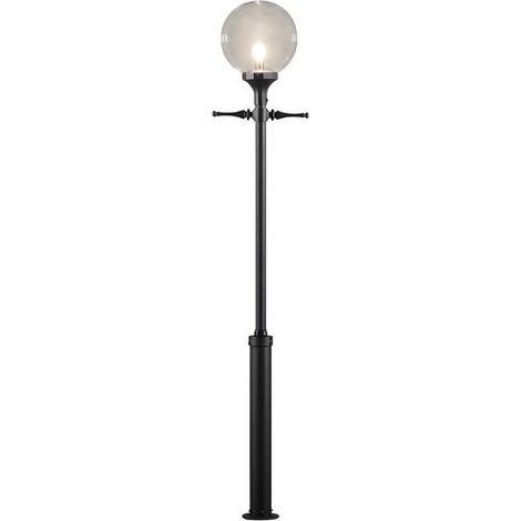 Konstsmide Orion Lampadaire extérieur classique noir, Taurus, IP23 (1/3)
