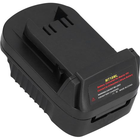Adaptateur Convertisseur Batterie 18V MT18ML vers Milwaukee, Connecteur d'Alimentation, Kit de Conversion pour Perceuse et Outils, Compatible avec Piles MT18, Chargeur et Station d'Accueil, Pièces de (1/5)