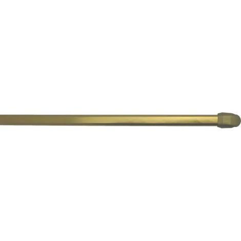 Ovale Stange 10x5mm, 30 bis 50cm, mit Befestigungshaken, Messing, 2 Stück
