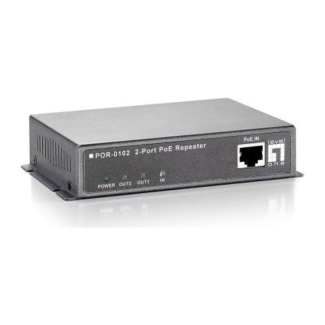 Ripetitore Power over Ethernet Level POR-0102 2 porte metallizzato (1/4)