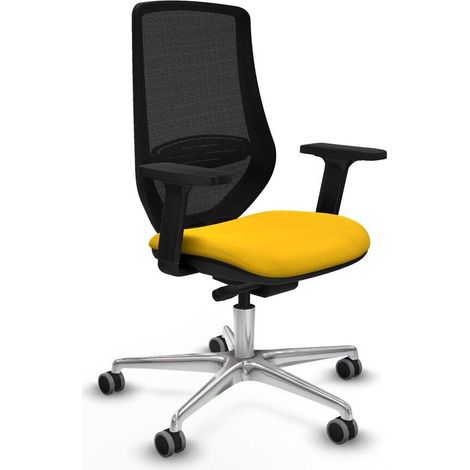 Piqueras-y-crespo Mardos Chaise de bureau jaune confortable (1/3)