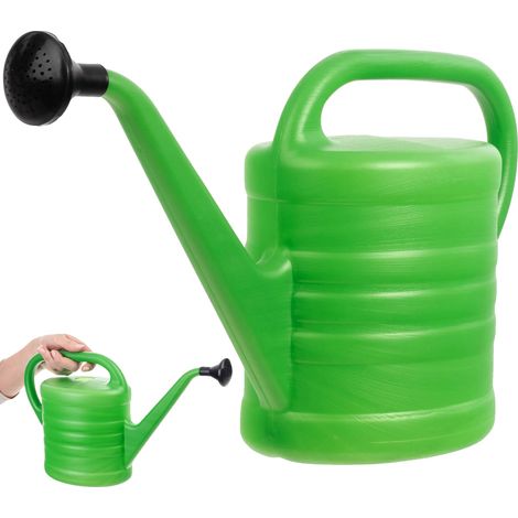 Annaffiatoio da 2,5 litri, in plastica resistente, dal design ergonomico, adatto per uso interno ed esterno, di dimensioni compatte. (1/5)