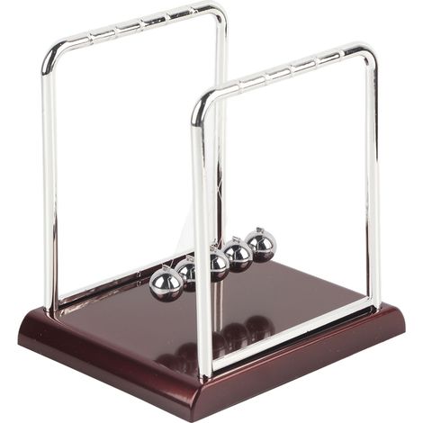 Quadratische Kugeluhr – Elegante Schreibtischdekoration und Geschenk für Zuhause oder Büro (1/5)