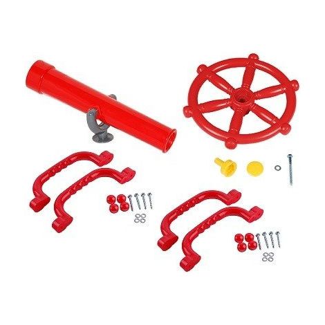Set pirata 4 in 1 - timone, telescopio, maniglie x2 (1/5)
