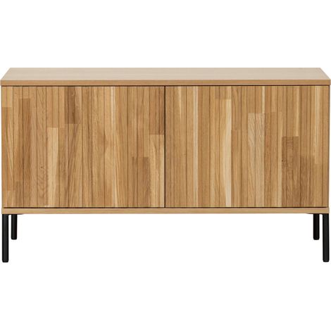 Meuble TV 100cm en bois massif 2 portes MAY (1/5)