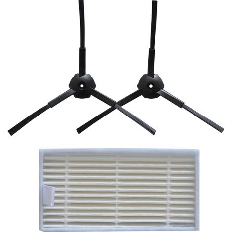 【Compatibilité parfaite, nettoyage en profondeur】Ensemble brosse latérale/brosse/filtre/cartouche filtrante de qualityité originale, spécialement conçu pour les aspirateurs robots des séries V3/V5. (1/3)