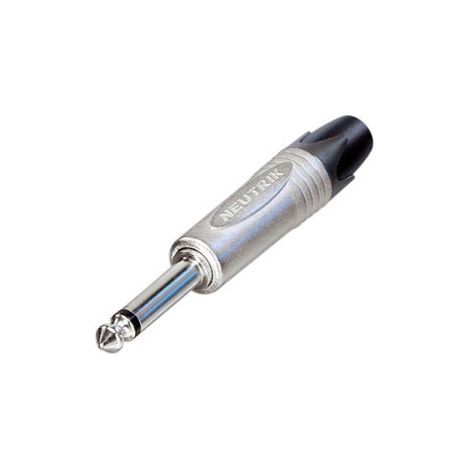 Neutrik - Connettore Jack, Maschio a 2 punti, 6,3 mm, Nichelato