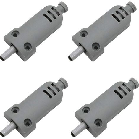 Lot de 4 amortisseurs de porte de meuble en plastique Touch Latch fermeture buffer pour portes d'armoire Case Drawer Charnière Push to Open System, anticollision, amortissement des chocs (1/5)