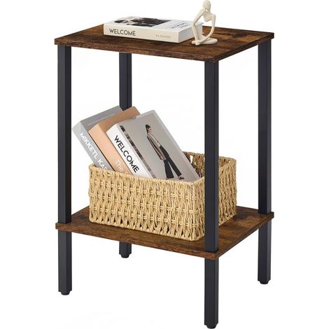 Side Table, 2 Levels Narrow Coffee Table, Height 54.5 cm (1/5)