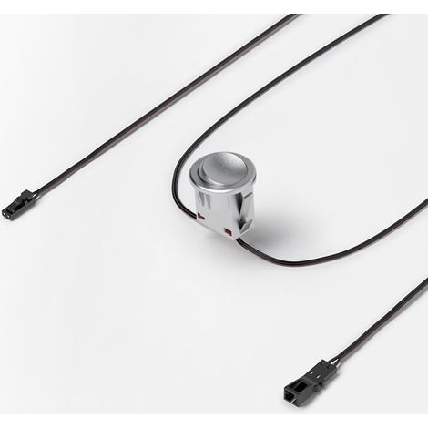 Halemeier LED Mini Wippschalter Einbau Alu-Optik (1/5)