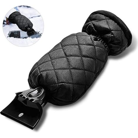 Grattoir Vitre Voiture avec Gant, Gratte Pare Brise,raclette Givre Robuste pour dégivrer Les Pare-Brise et Les vitres de Voiture. (1/2)
