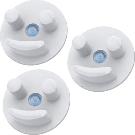 Schwammhalter, moderner minimalistischer Spülbecken-Caddy mit Saugnapf, weiß, 3er-Pack, selbstentleerend und spülmaschinenfest (Schwämme nicht im Lieferumfang enthalten)