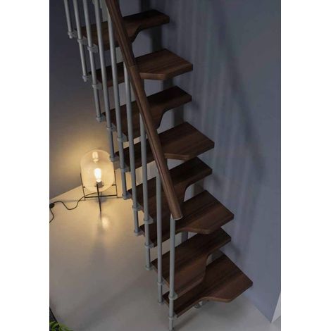 Misterstep - Scala Rettilinea (Dritta) - Modeloo Mini - Colore Legno Noce 25 (1/5)