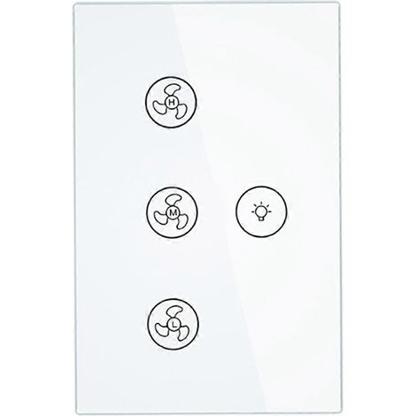 Intelligenter WLAN-Deckenventilator mit Wandschalter und integrierter Beleuchtung, Smart Life/Tuya-App, Fernbedienung mit variabler Geschwindigkeit (1/5)