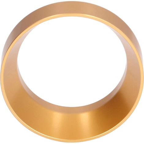 53 mm vergoldeter magnetischer Filterhalter mit Auswurfsicherung für italienische Kaffeemaschinen, Dosierring gegen Aufschwimmen des Kaffeepulvers, magnetische Befestigung (1/5)
