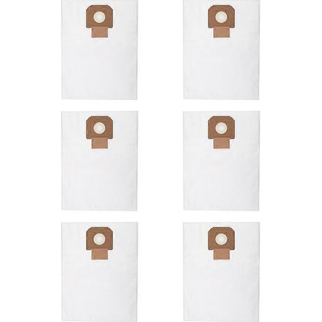Sac à poussière de rechange pour aspirateurs BOSCH GAS35, VACO90A, VACO90AH, VACO90S et VB090F (référence 2607432037) - Lot de 6 (1/5)