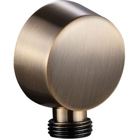 Presa acqua tonda piatta M.M. 1/2" in ottone finitura bronzo Tecom