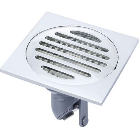 Drain de sol - VP403 - Inox - Galvanoplastie épaissie - Chromé - ABS (1/5)