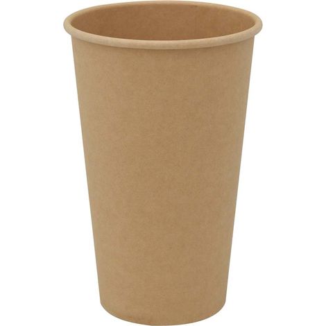 Tasses à café en papier 1000 pcs 16oz 400ml marron (1/5)