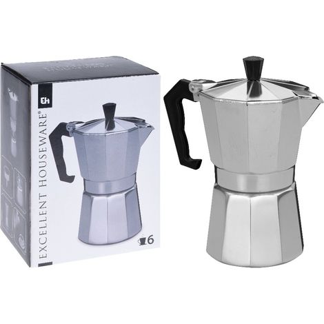 Percolateur 6 tasses en aluminium