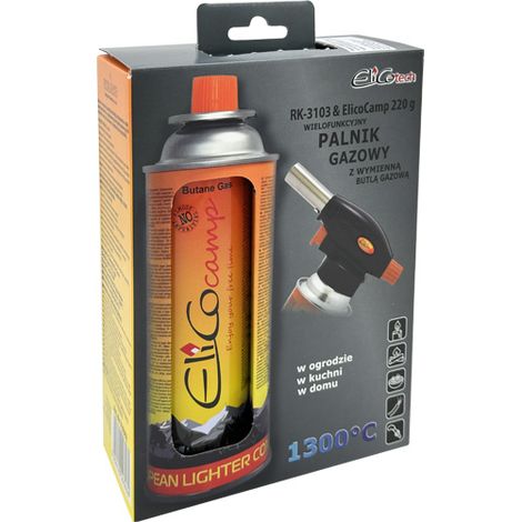 QUEMADOR RK-3103 + GAS ELICOCAMP 220G - S/PA RK-3103