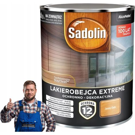 Lasure épaisse - 0,7 L - Chêne clair - Protection extérieure - Résistante aux intempéries