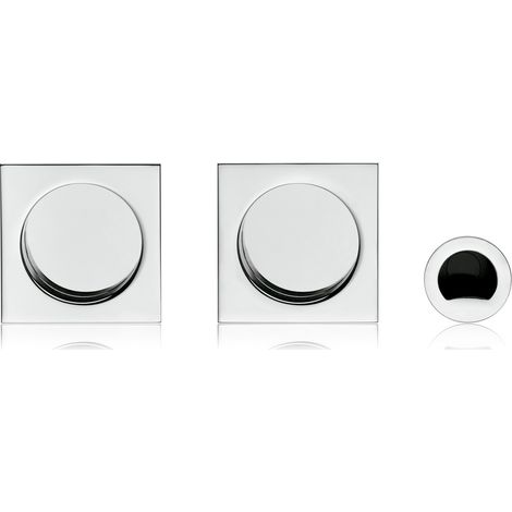 Hooky- Kit Cazoletas Cuadrado R.Ks023 K27 A-Blk Negro Mate (1/4)