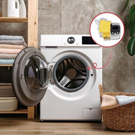 Verrou - Sécurité De Porte Pour Lave-Linge - Compatible Avec Modèles Standard - 1 Pièce (1/5)