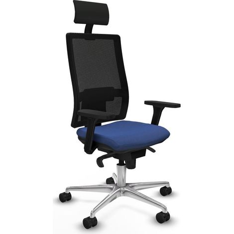 Piqueras y Crespo Silla de oficina moderna azul marino