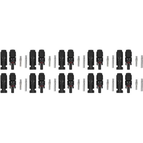 10 paires de connecteurs pour panneaux solaires, prise/fiche photovoltaïque, câble étanche IP67, 1000 V CC, 30 A