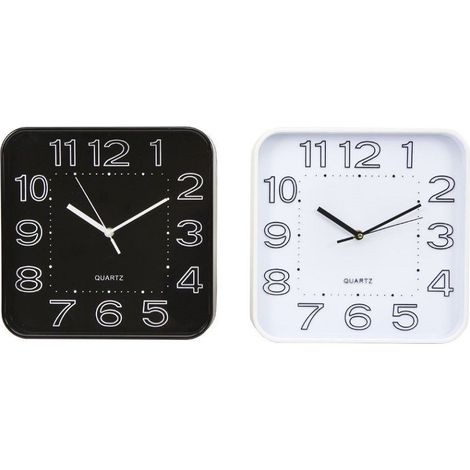 Trade Shop - 30 cm analoge quadratische Quarz-Wanduhr für Zuhause und Büro, 196872 - (1/3)