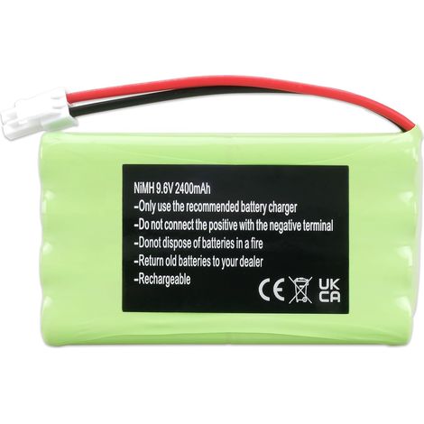 9001001 2400720 Batterie NiMH 9,6V 2400mAh pour Moteur M3 HR15/51 5008956 5071688 pour Portes de Garage (1/5)