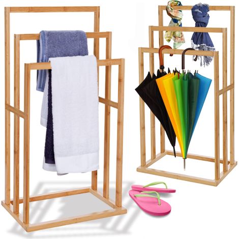 Badezimmerregal, Holz, Bambus, Leiter, Ablage, universell (1/5)