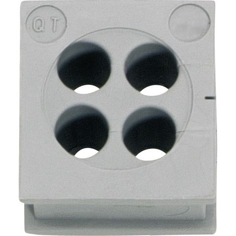 Icotek QT 4/5 Kabeldurchführung   Klemm-Ø (max.) 5 mm  Elastomer Grau 1 St.