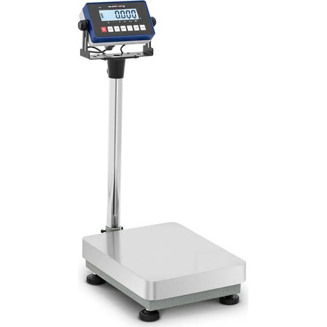 Balance plateforme professionnelle industrielle pèse-colis 30 kg / 0,001 kg 30 x 40 cm kg/lb avec écran LCD abs acier inoxydable pvc acier au carbone