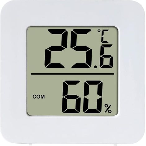 Petit Hygromètre Numérique Thermomètre Intérieur Thermomètre D'ambiance Moniteur de Température et Humidimètre pour Le Confort du Bureau à Domicile (1/4)