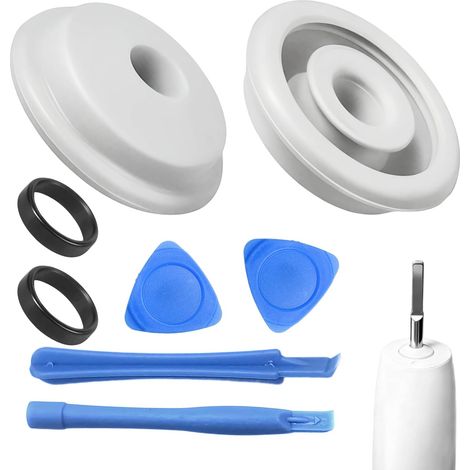 2 Pièces Joint d'Étanchéité pour Brosse à Dents Électrique, Joint Caoutchouc Étanche Compatible avec HX93XX HX67XX HX99XX, Kit de Réparation avec Outils de Remplacement (1/5)